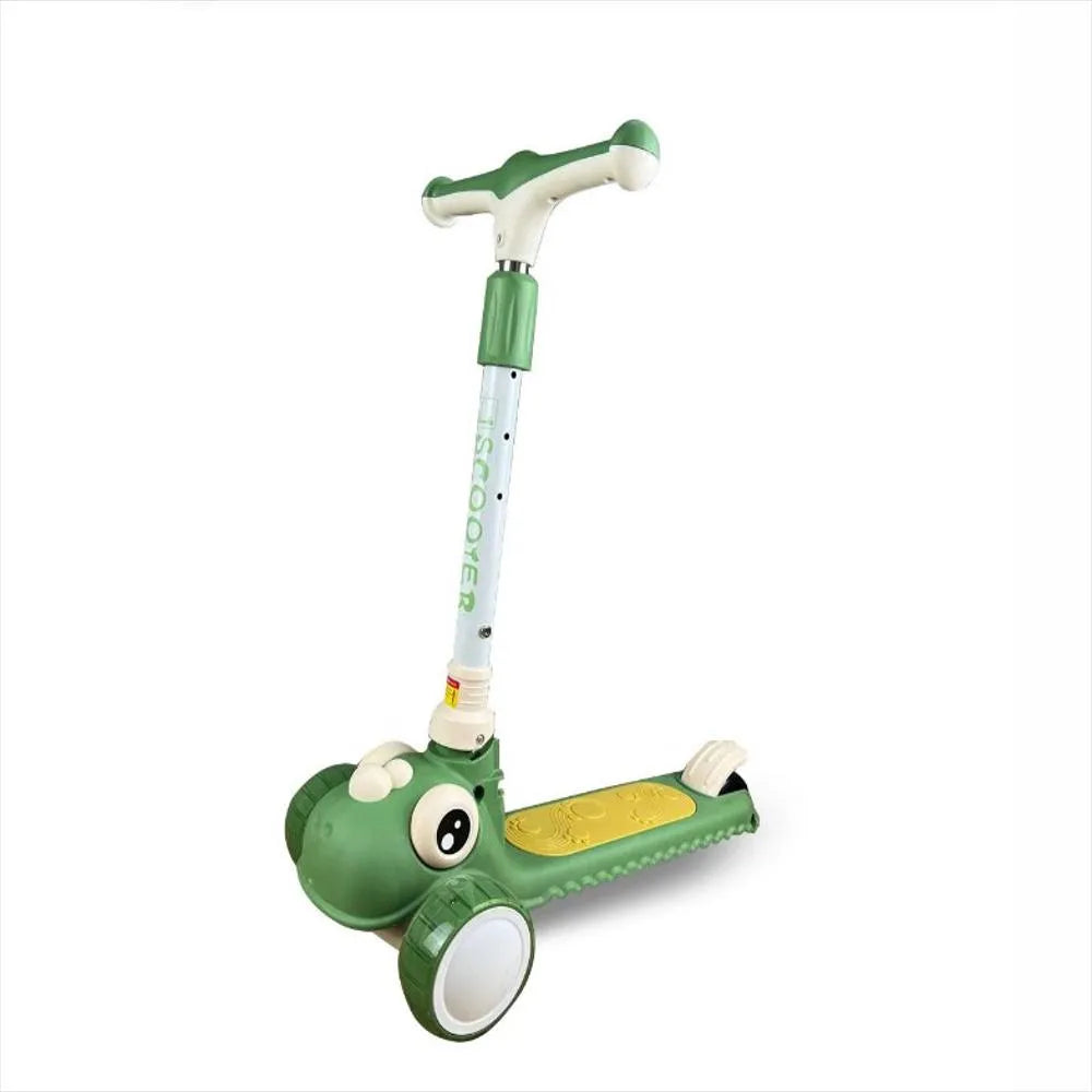 Trottinette Évolutive Enfant 3 Roues Verte Réglable – Scooter Léger d'Éveil pour Garçons et Filles