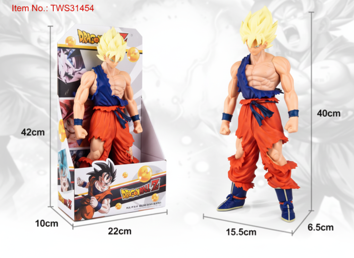 Grande Figurine Goku Super Saiyan Énergie – Collection Dragon Ball Z/Super