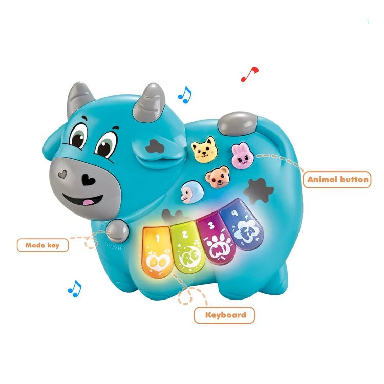 Piano Électronique Vache avec Lumières et Musique