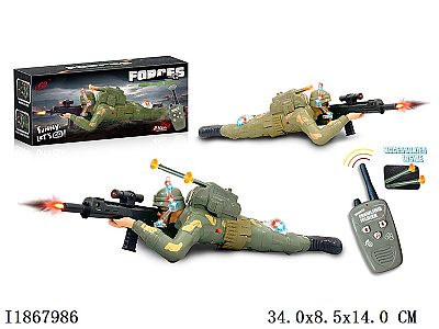 Figurine de Soldat Lumineuse : Jouet Militaire Électronique à Piles