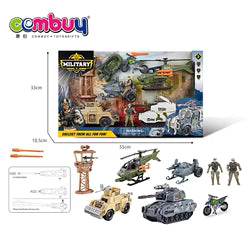 Coffret Voiture Militaire Miniature & Soldats Jouet