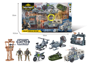 Kit d'Assaut Militaire Complet : Véhicule Blindé, Hélicoptères, Figurines & Tour d'Observation
