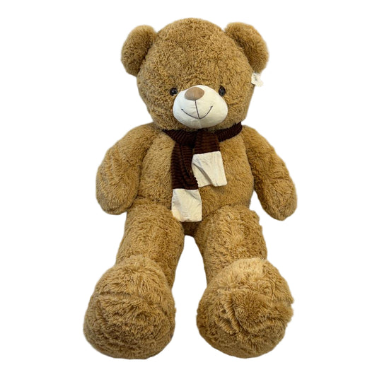 Peluche Ours Géant Beige 125cm avec Nœud