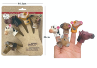 Set de 5 Marionnettes à Doigts Animaux de la Ferme