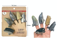 Set de 5 Marionnettes à Doigts Animaux Marins/Baleines