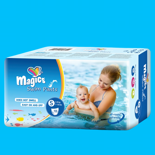Couches Culottes de Bain Magics Taille S (3-8kg) - 12 Unités