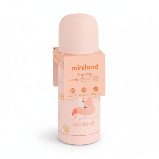 miniland Thermos Biberon 'Thermy Candy' | 350 ml | Bouteille Isotherme 24h Maintien Température