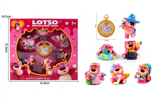 Set 6 Figurines Lotso Huggin' Bear (Toy Story)