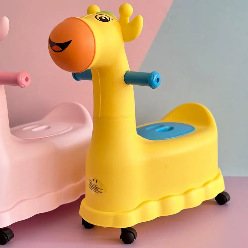 Pot d'Apprentissage avec Roulettes - Thème Girafe