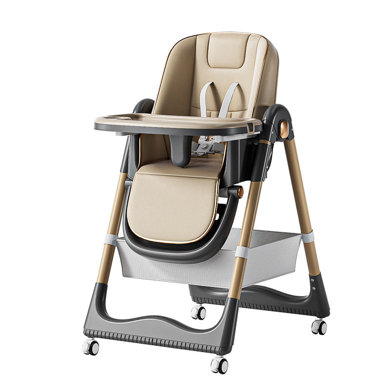 Chaise Haute Bébé Multifonction Réglable – Confort, Sécurité et Plateau Amovible
