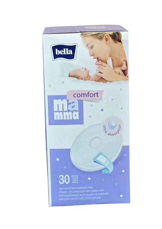 Bella Mamma Comfort Disques d'Allaitement Auto-adhésifs | Ultra Absorbants 30 Pièces | Protection Fuites Lait
