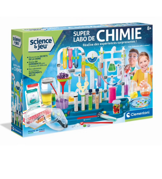 Clementoni Science & Jeu - Super Labo de Chimie Avancé