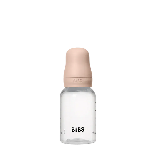 BIBS Biberon Bébé Rond Silicone 1 pack 150 ml Débit Lent - Blush