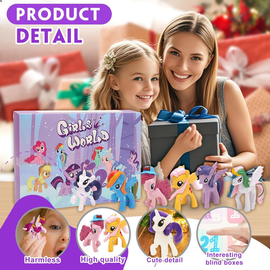 24 figurines poupées licorne