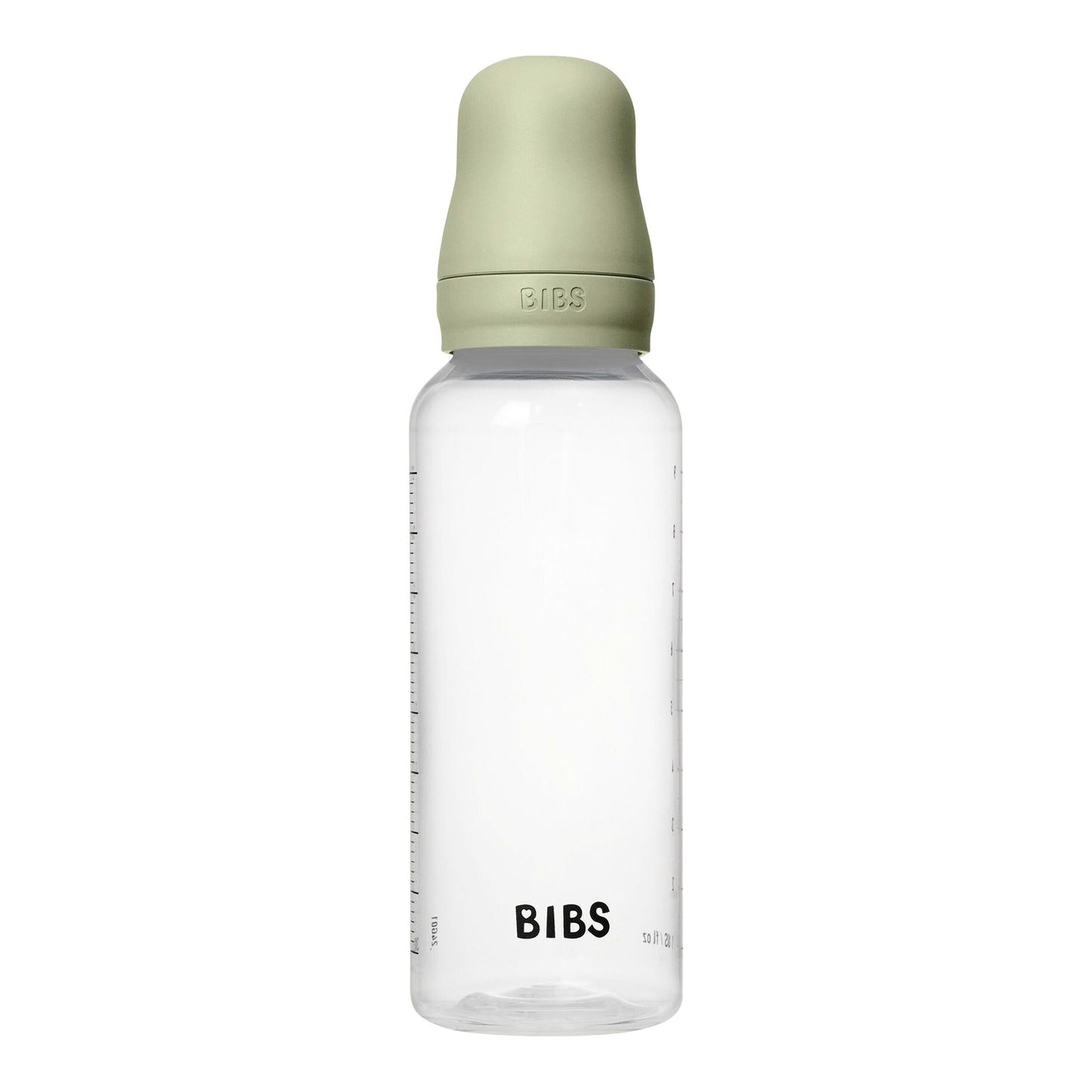 BIBS Biberon Bébé Rond Silicone 1 pack 270 ml Débit Moyen - Sage