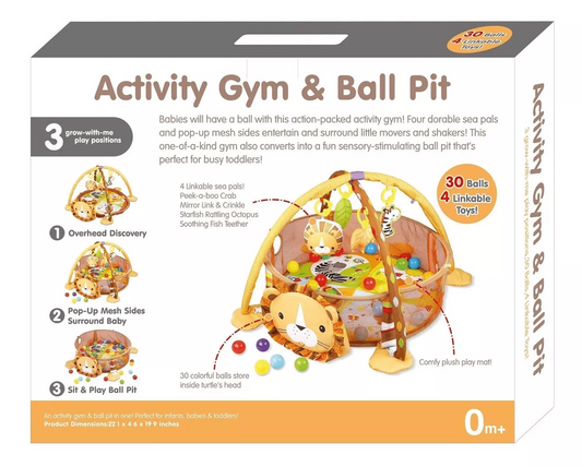 Tapis d'éveil Lion avec balles et musique