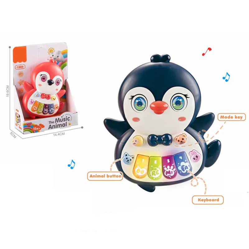 Piano Électronique Pingouin avec Lumières et Musique