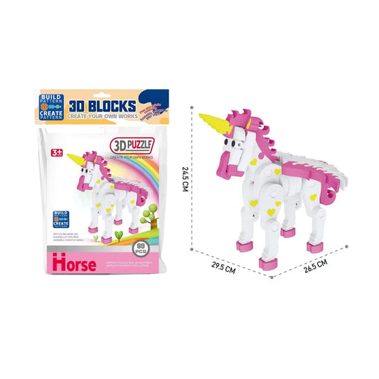 Puzzle 3D Licorne Volante Articulée