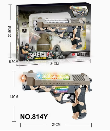 Pistolet Jouet - Effets Sonores Lumineux